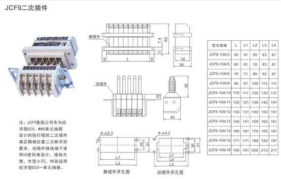 低壓開關柜二次插件