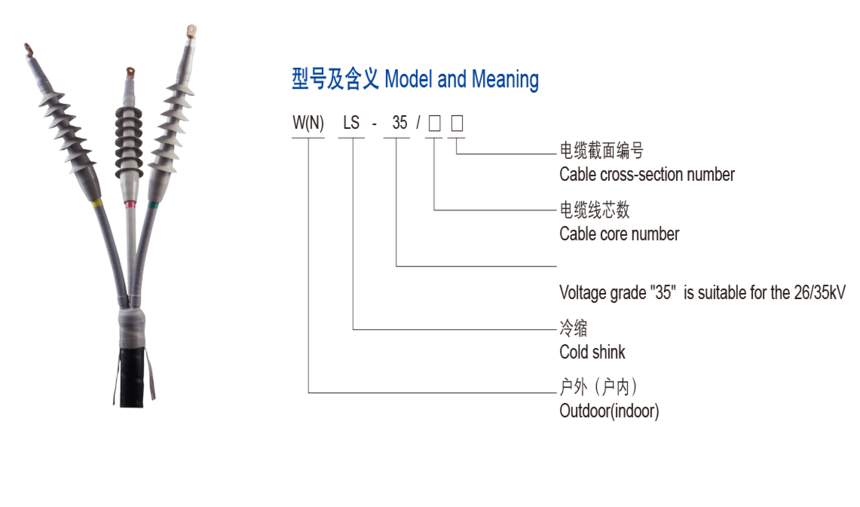 35KV冷縮電纜終端