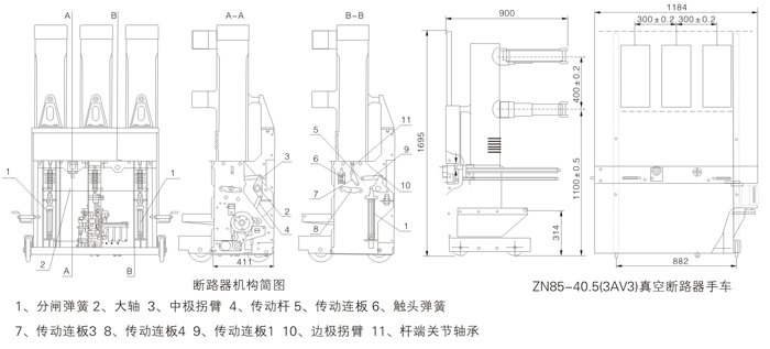 ZN85-40.5 真空斷路器
