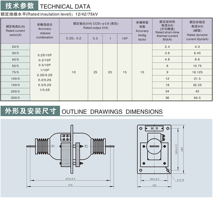 LAJ-10GYW1型電流互感器